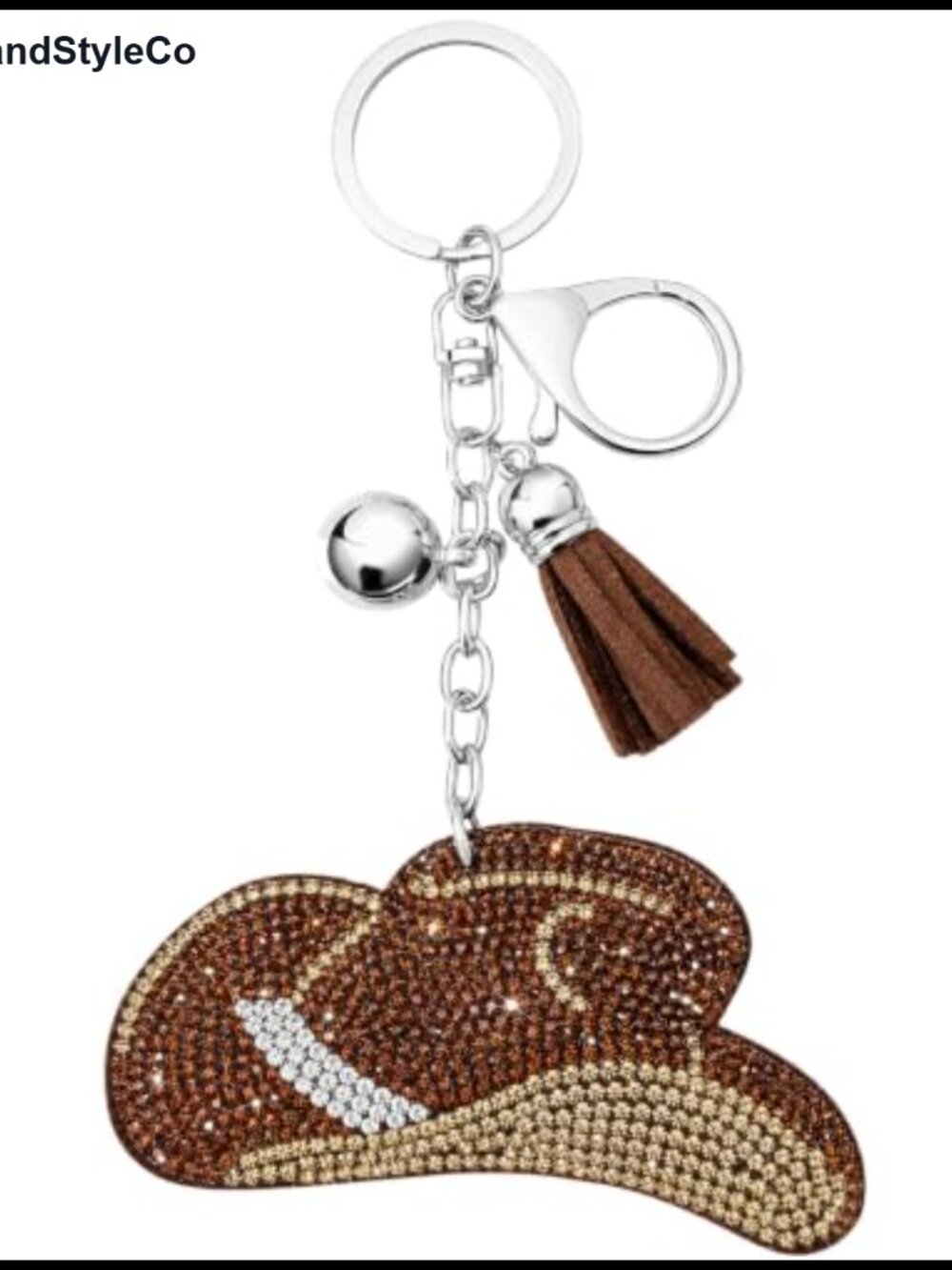Rhinestone Keychain Purse Charm Bling Bag Accessory